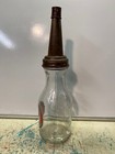 Mohawk Motor Oil Bottle Spout Cap Glass 1 Quart Vintage Style Gas Station