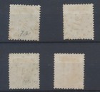 Belgium Stamps 1864 1c Green 10c Brown  20c Blue  40c Red Sg20 23 Cv   100 05