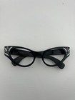 Vintage Foster Grant Rhinestone Cat Eye Glasses Frames Usa W Case 50 s 60 s