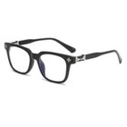 Blue Light Blocking Chrome Fashion Glasses Unisex Clear Lens Eyewear