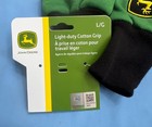 John Deere Light Duty Cotton Grip Work Gloves Lp42385 Size Large  New