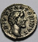 Rare Genuine Ancient Roman Silver Coin Antoninus Pius 161 Funeral Pyre Quadriga
