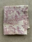 1940s Feed Sack Fabric  4 Pc Sewn Together  Gone With The Wind Pink Novelty Vtg
