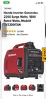 Quiet   Light 3600-watt Dual Fuel Rv-ready Inverter Generator  we Ship Overseas