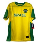 Icon Sports Mens Brazil Football Club Soccer Jersey Shirt - Size Large