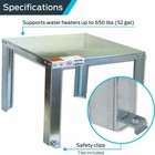 Sharkbite 650 Lbs Quickstand Electric gas Water Heater Stand