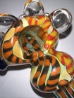 5     Tobacco Smoking Pipe Double Blown Glass Hand  Made Heavy Thick Free Ship