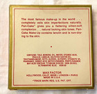 Vintage Max Factor Hollywood Pan Cake Make-up In Box Dark Egyptian Mint In Box