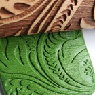 Embossed Rolling Pins Christmas Pin 3d Paisley Pattern 35 5  Wood