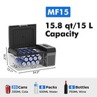 Refrigerator Electric Coolers For Vehicles Ac dc 15l Portable Freezer For Truck
