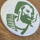 Zigzag Man Smoking Vintage Button
