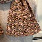 Child Scarf Crocheted Soft Brown Hue Handmade Stylish  Fall Winter Lightweight