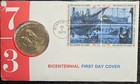 1973-1976 U s  Bicentennial First Day Covers Lot W  Commemorative Medals