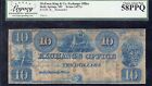 18__  10 Holly Springs  Ms Obsolete Bank Note Legacy 58 Ppq Mississippi Currency