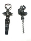 Vintage Figurative Wine Opener And Naked Lady Bottle Opener - Brass