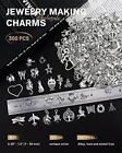 300 Pcs Wholesale Bulk Lot Jewelry Making Charms Mixed Smooth Tibetan Silver 
