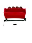 Singer Featherweight 222k 221k Sewing Machine Red Attachments Case Tray Bracket