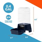 Pet Dog Cat Waterer Automatic Dispenser Drink Water Gravity X-small Bowl 0 4 Gal