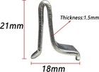   bueyfolt 40 Pcs Adjustable Steel Shelf Support Clips Silver