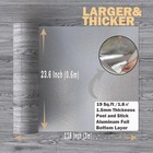 Oxdigi Peel And Stick Vinyl Flooring Roll 23 x 118  19 Sq ft  Thicken Self Ad   