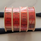 Vintage Hallmark Vinyl Ribbon Lot Of 4 Red Coral 3 4 In Gift Wrap Spools