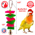 Bonka Bird Toys 1129x Christmas Mini Stepper Small Wood Chew Parrot Pet Cage Toy