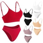 Women Underwear Bra And Panties Set Comfort Lingerie Push Up Bralette Sport Bra