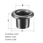 100 Set 10 5x6x7mm Grommets Eyelets With Washers Kit For Diy Grommet Dark Grey