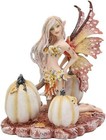 Amy Brown Autumn Maple Elf Fairy With White Pumpkins Statue 5  Long