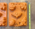 Halloween Jell-o Jigglers Molds Jello Shots Ice Tray Candy Ghost Cat Pumpkin Cat