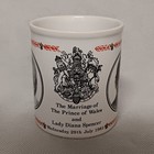 Lady Diana Prince Charles 1981 Marriage Coffee Mug Commemorative Kiln Craft
