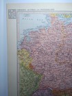 1957 Vintage Germany Atlas Map Old Authentic Antique Mcm Encyclopedia Britannica