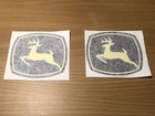 5    John Deere Logo Stickers  2x  For Loader   Backhoe Tractor Yellow 1025r 4044r