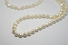 925 Sterling Silver Lock White Faceted Glass Jewelry Set Necklace   Bracelet