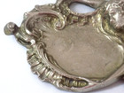 Antique Silver Cast Iron Art Nouveau Flowing Hair Woman Pin dresser Tray