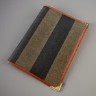 Vintage Authentic Fendi Pequin Stripe  Passport Holder Canvas   Leather Italy