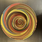 Set Of 3 Zulu South African Telephone Wire Baskets Bowls Trays Folk Art Handmade