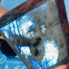 3 16lb  Natural  Labradorite  Quartz Crystal Ornament Mineral  Specimens Healing