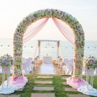 Heavy Duty Metal Wedding Arch Aisle Arbor Floral Arrangement Backdrop Multi-use