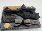 Lot Of 6 Vintage Shoe Clips Beaded Rhinestones Bows 1 Saks New York Mixed Lot