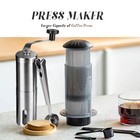 I Cafilas Portable Espresso Coffee Maker 300ml Aeropress Style W  Grinder