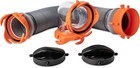 3 Ft  Extra Heavy Duty Crate Sewer Hose Kit   18 Mil Hts Vinyl  Black
