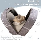 Portable Toddler Travel Bed - Waterproof Foldable Floor Crib With Washable