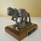 Colorado Thunder Signature Pewter By Michael Ricker Signed 2000 Buffalo Bison