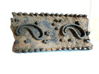 Antique Hand Carved Wood Paisley Fabric Textile Wallpaper Printing Block Stamp