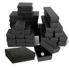 Cardboard Jewelry Gift Boxes Sponge Filled Necklace Bracelet Ring Case 24-96pcs