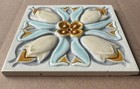 Antique Hemixem Belgium - Majolica Tile C1900