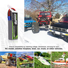 2x Ovonic 14 8v 4s 9000mah 130c Lipo Battery Ec5 For Rc Car Airplane Jet Heli
