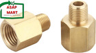 Brass Pipe Fitting  Adapter  1 8 Inch Npt Male Pipe X 1 4 Inch Npt Female Pipe  