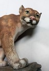 Cougar Mountain Lion Puma Cat Porcelain Figurine Andrea By Sadek 5616    Bb  pum